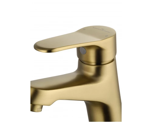 Смеситель для раковины WONZON & WOGHAND, Брашированное золото (WW-A40212-BG)