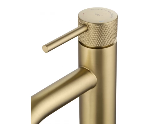 Смеситель для раковины WONZON & WOGHAND, Брашированное золото (WW-H1061-BG)