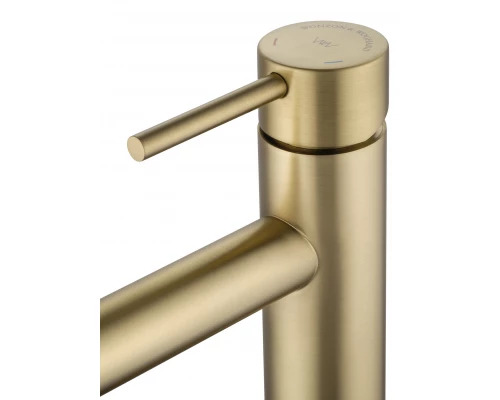 Смеситель для раковины WONZON & WOGHAND, Брашированное золото (WW-H1063-BG)