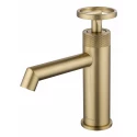 Смеситель для раковины WONZON & WOGHAND, Брашированное золото (WW-H1065-BG)