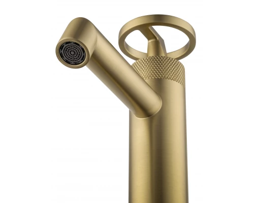 Смеситель для раковины WONZON & WOGHAND, Брашированное золото (WW-H1065-BG)