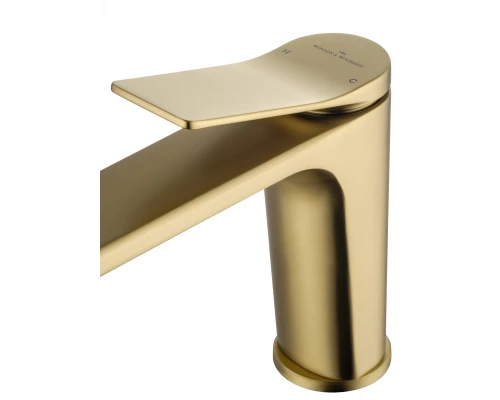 Смеситель для раковины WONZON & WOGHAND, Брашированное золото (WW-XH-012-BG)