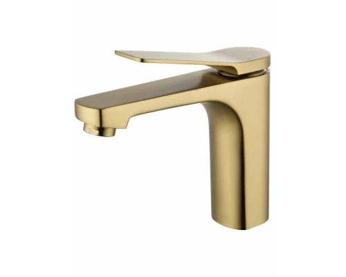 Смеситель для раковины WONZON & WOGHAND, Брашированное золото (WW-XH-013-BG)