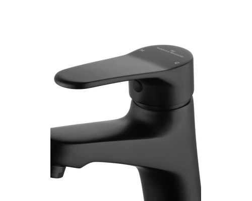 Смеситель для раковины WONZON & WOGHAND, Черный матовый (WW-A40212-MB)