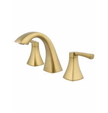 Смеситель для раковины на 3 отверстия WONZON & WOGHAND FLEX, Брашированное золото (WW-88083095-BG)