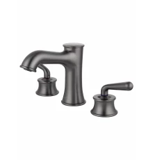 Смеситель для раковины на 3 отверстия WONZON & WOGHAND STEAM, Темный графит (WW-88159008-BGM)