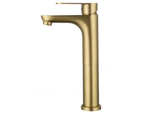 Смеситель для раковины высокий WONZON & WOGHAND ALFA, Брашированное золото (WW-A40232-BG)