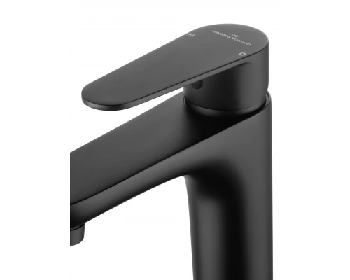 Смеситель для раковины высокий WONZON & WOGHAND ALFA, Черный матовый (WW-A40232-MB)