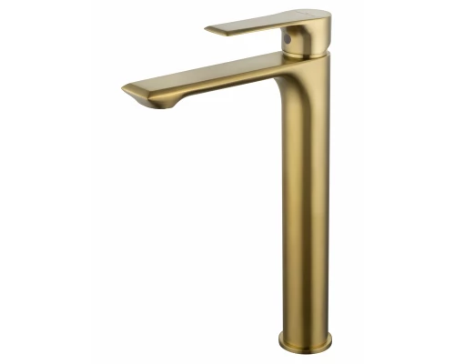 Смеситель для раковины высокий WONZON & WOGHAND BRILLIANT, Брашированное золото (WW-88019079-BG)