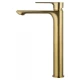 Смеситель для раковины высокий WONZON & WOGHAND BRILLIANT, Брашированное золото (WW-88019079-BG)