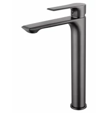 Смеситель для раковины высокий WONZON & WOGHAND BRILLIANT, Темный графит (WW-88019079-BGM)