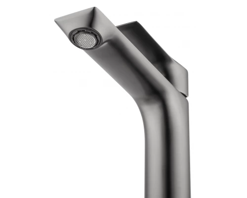 Смеситель для раковины высокий WONZON & WOGHAND BRILLIANT, Темный графит (WW-88019079-BGM)