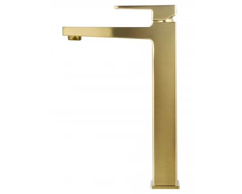 Смеситель для раковины высокий WONZON & WOGHAND CUBE 2.0, Брашированное золото (WW-88019068-BG)