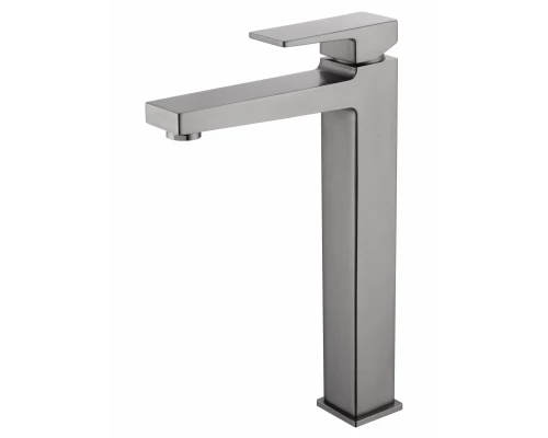 Смеситель для раковины высокий WONZON & WOGHAND CUBE 2.0, Темный графит (WW-88019068-BGM)