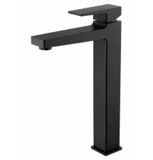 Смеситель для раковины высокий WONZON & WOGHAND CUBE 2.0, Черный матовый (WW-88019068-MB)