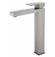 Смеситель для раковины высокий WONZON & WOGHAND CUBE, Темный графит (WW-88239016-BGM)