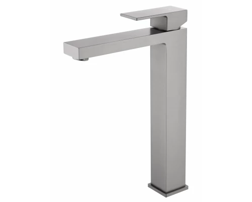 Смеситель для раковины высокий WONZON & WOGHAND CUBE, Темный графит (WW-88239016-BGM)