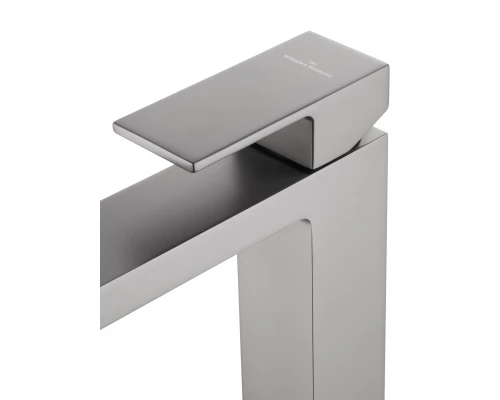 Смеситель для раковины высокий WONZON & WOGHAND CUBE, Темный графит (WW-88239016-BGM)