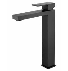 Смеситель для раковины высокий WONZON & WOGHAND CUBE, Черный матовый (WW-88239016-MB)