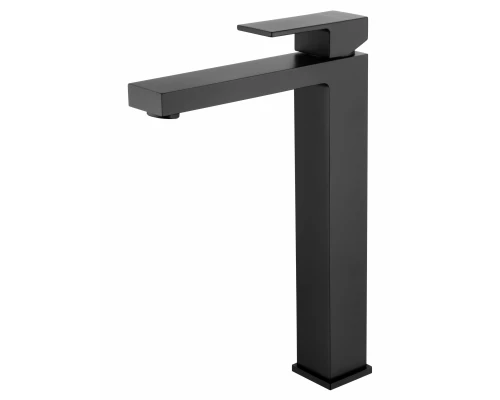 Смеситель для раковины высокий WONZON & WOGHAND CUBE, Черный матовый (WW-88239016-MB)