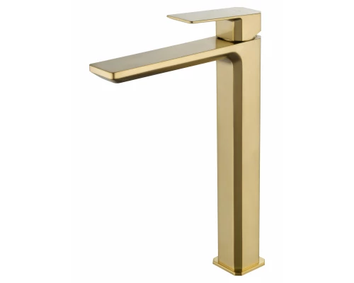 Смеситель для раковины высокий WONZON & WOGHAND DIAMOND, Брашированное золото (WW-88239011- BG )