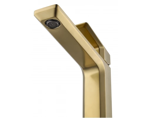 Смеситель для раковины высокий WONZON & WOGHAND DIAMOND, Брашированное золото (WW-88239011- BG )