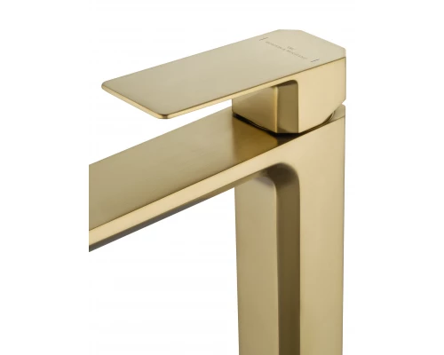 Смеситель для раковины высокий WONZON & WOGHAND DIAMOND, Брашированное золото (WW-88239011- BG )