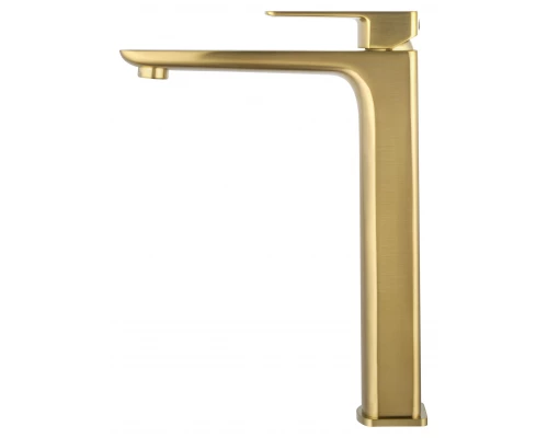 Смеситель для раковины высокий WONZON & WOGHAND EDGE, Брашированное золото (WW-88239003- BG)