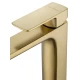 Смеситель для раковины высокий WONZON & WOGHAND EDGE, Брашированное золото (WW-88239003- BG)