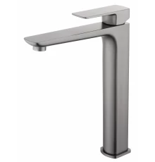 Смеситель для раковины высокий WONZON & WOGHAND EDGE, Темный графит (WW-88239003-BGM)