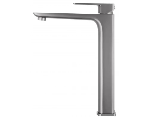 Смеситель для раковины высокий WONZON & WOGHAND EDGE, Темный графит (WW-88239003-BGM)