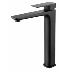 Смеситель для раковины высокий WONZON & WOGHAND EDGE, Черный матовый (WW-88239003-MB)