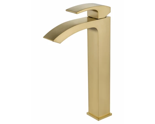 Смеситель для раковины высокий WONZON & WOGHAND FIT, Брашированное золото (WW-88239009- BG)