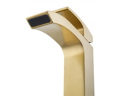 Смеситель для раковины высокий WONZON & WOGHAND FIT, Брашированное золото (WW-88239009- BG)