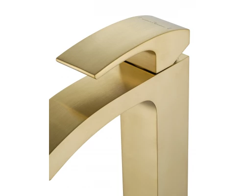 Смеситель для раковины высокий WONZON & WOGHAND FIT, Брашированное золото (WW-88239009- BG)