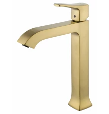 Смеситель для раковины высокий WONZON & WOGHAND FLEX, Брашированное золото (WW-88019072-BG)