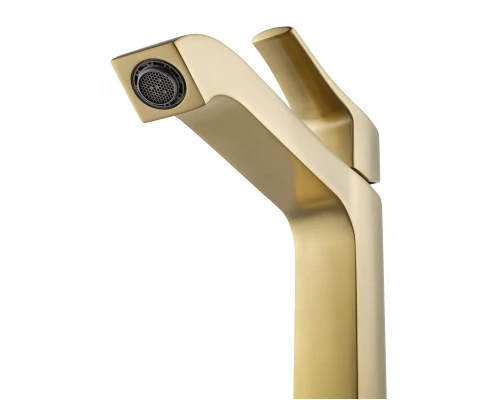 Смеситель для раковины высокий WONZON & WOGHAND FLEX, Брашированное золото (WW-88019072-BG)
