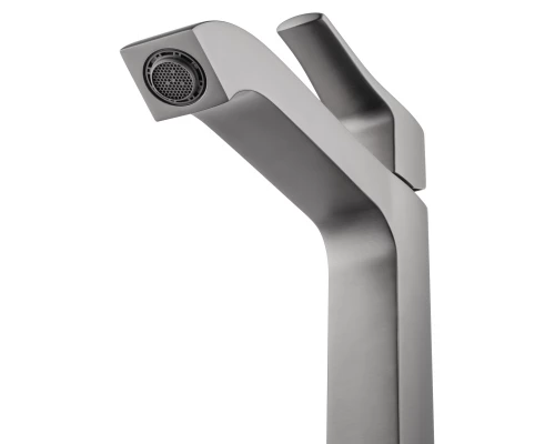 Смеситель для раковины высокий WONZON & WOGHAND FLEX, Темный графит (WW-88019072-BGM)