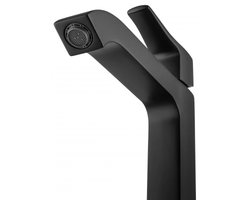 Смеситель для раковины высокий WONZON & WOGHAND FLEX, Черный матовый (WW-88019072-MB)