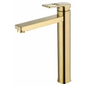 Смеситель для раковины высокий WONZON & WOGHAND FRAME, Брашированное золото (WW-88239010- BG)
