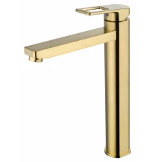 Смеситель для раковины высокий WONZON & WOGHAND FRAME, Брашированное золото (WW-88239010- BG)