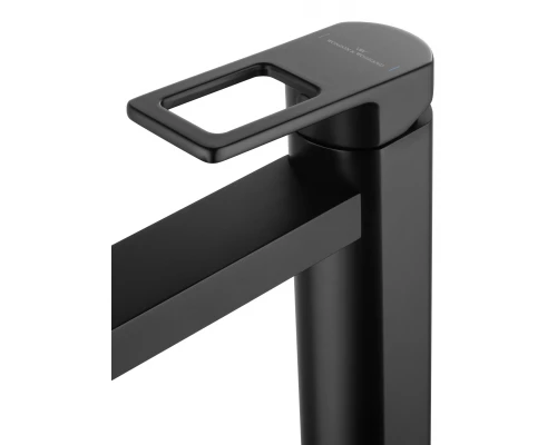Смеситель для раковины высокий WONZON & WOGHAND FRAME, Черный матовый (WW-88239010-MB)
