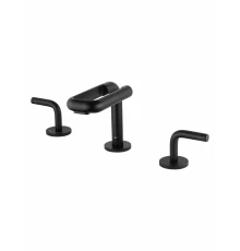 Смеситель для раковины высокий WONZON & WOGHAND LOOP, Черный матовый (WW-131-00-508)