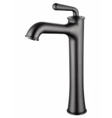 Смеситель для раковины высокий WONZON & WOGHAND STEAM, Темный графит (WW-88239008-BGM)