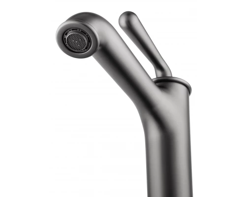 Смеситель для раковины высокий WONZON & WOGHAND STEAM, Темный графит (WW-88239008-BGM)