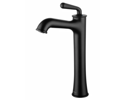 Смеситель для раковины высокий WONZON & WOGHAND STEAM, Черный матовый (WW-88239008-MB)