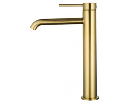 Смеситель для раковины высокий WONZON & WOGHAND STICK, Брашированное золото (WW-88239017- BG)