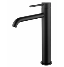 Смеситель для раковины высокий WONZON & WOGHAND STICK, Черный матовый (WW-88239017-MB)