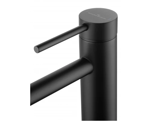 Смеситель для раковины высокий WONZON & WOGHAND STICK, Черный матовый (WW-88239017-MB)