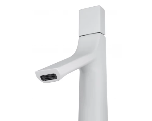 Смеситель для раковины высокий WONZON & WOGHAND The ONE, Белый матовый (WW-H1011-MW)